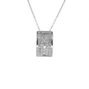 18kt White Gold 2.0ct Diamond Pendant