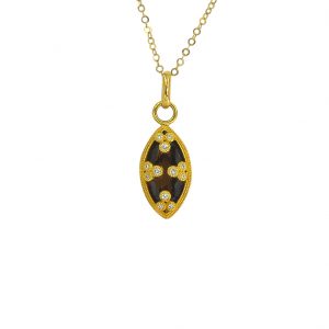 JUDE FRANCES 18kt Gold Smoky Topaz Pendant